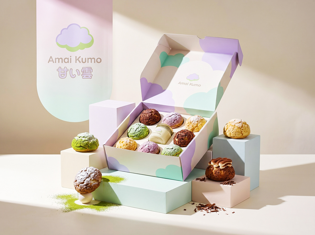 AMAI KUMO | Minimalist Japanese Pâtisserie Branding Image 77
