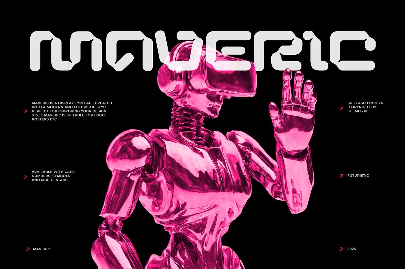 Maveric - Futuristic Font