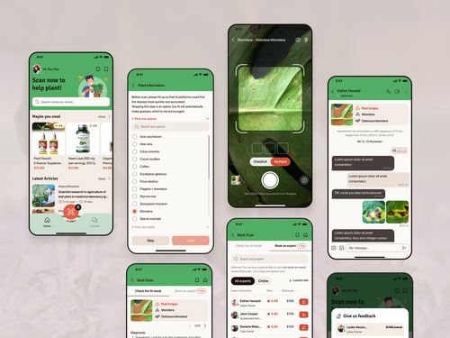 Case Study: Plant Health UXUI Design by Thu Thu
