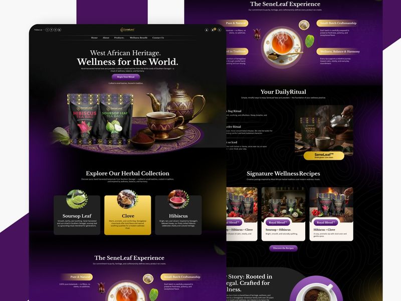 SeneLeaf — Scalable eCommerce & Heritage Wellness Engine | Website Design