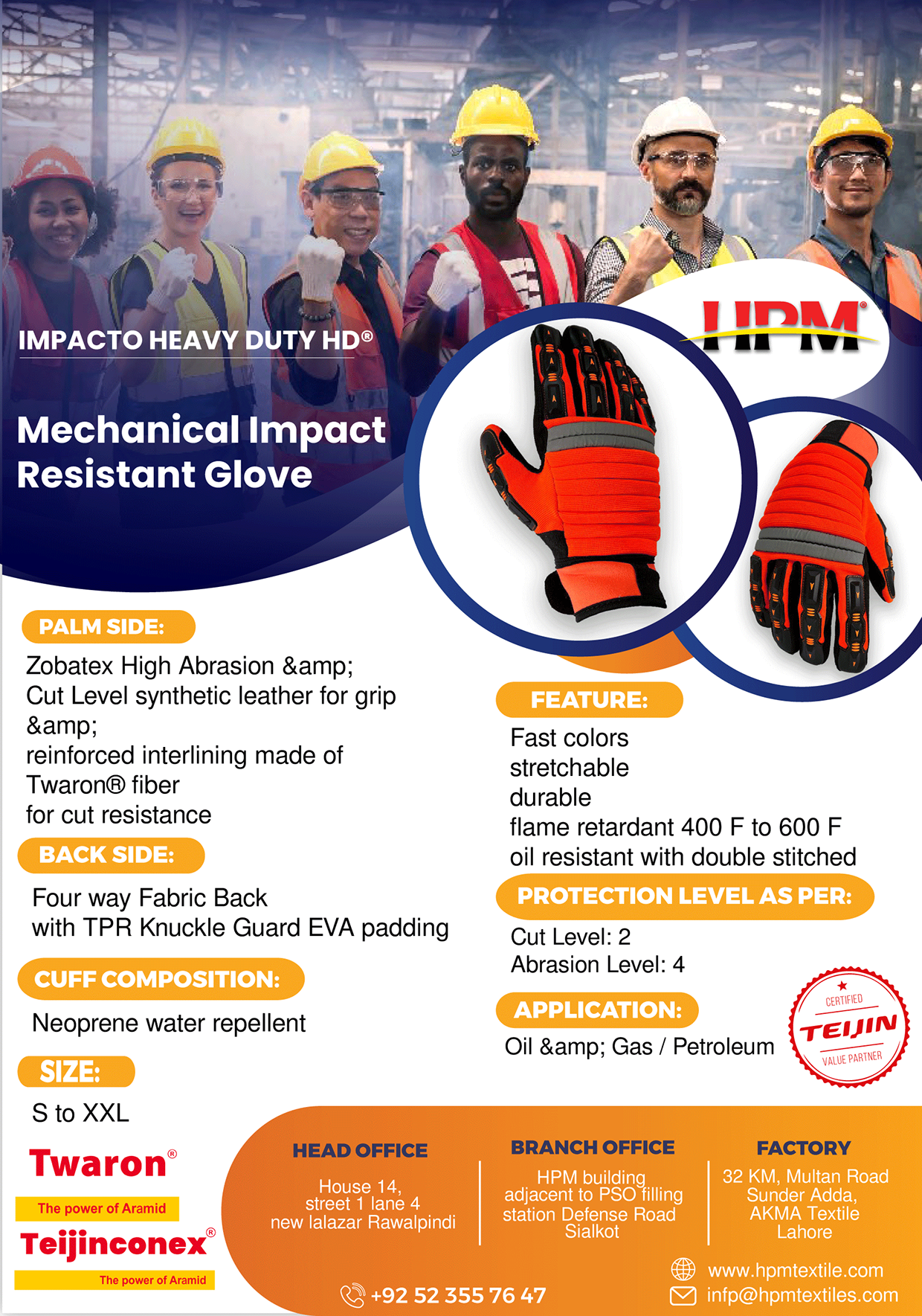 brochure for safety glove Image 0