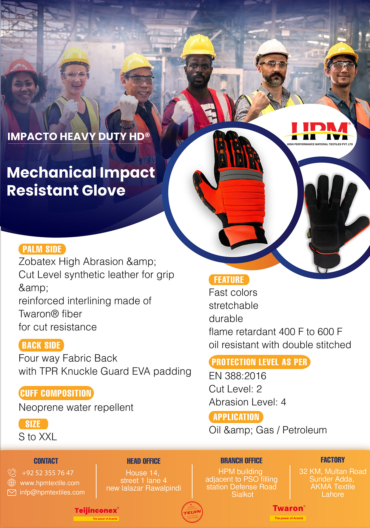 brochure for safety glove Image 1