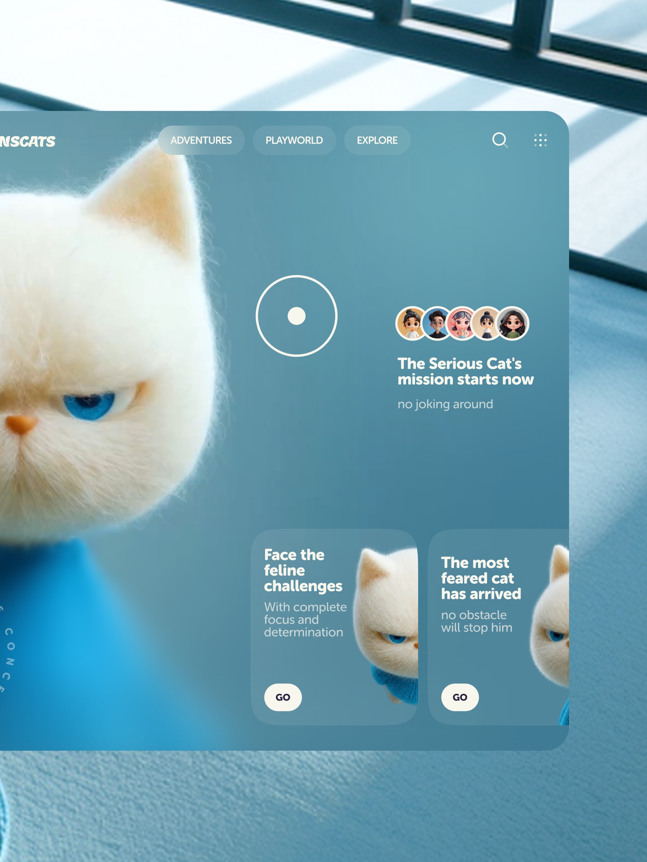 Angry Cat Hero Section - Mouse tracking Image 2