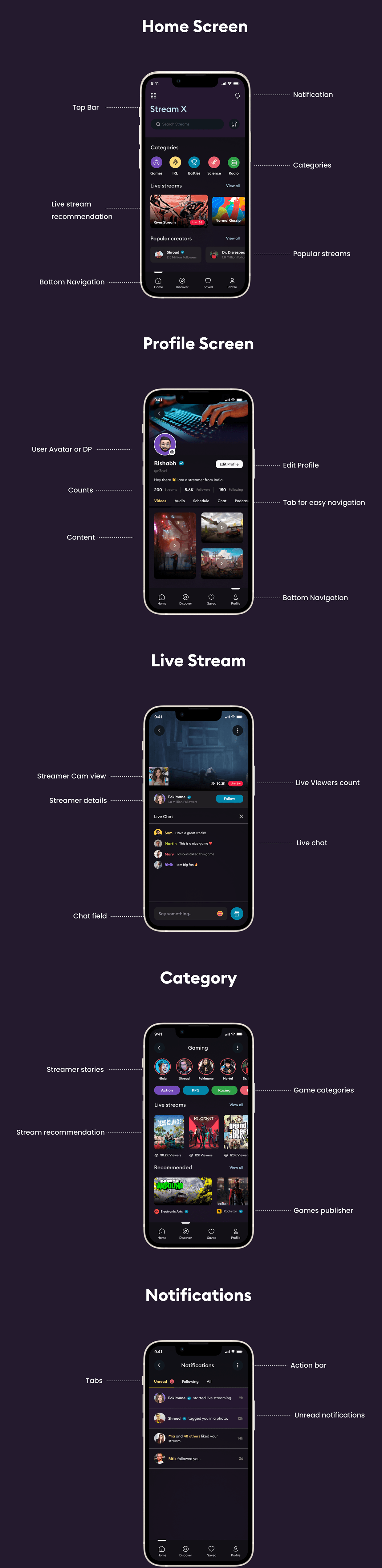 Streaming App UX/UI Case Study | Rish Designs Image 8