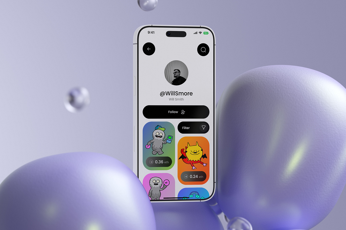 NFT Marketplace App UI — Curated Digital Collectibles Experience Image 0