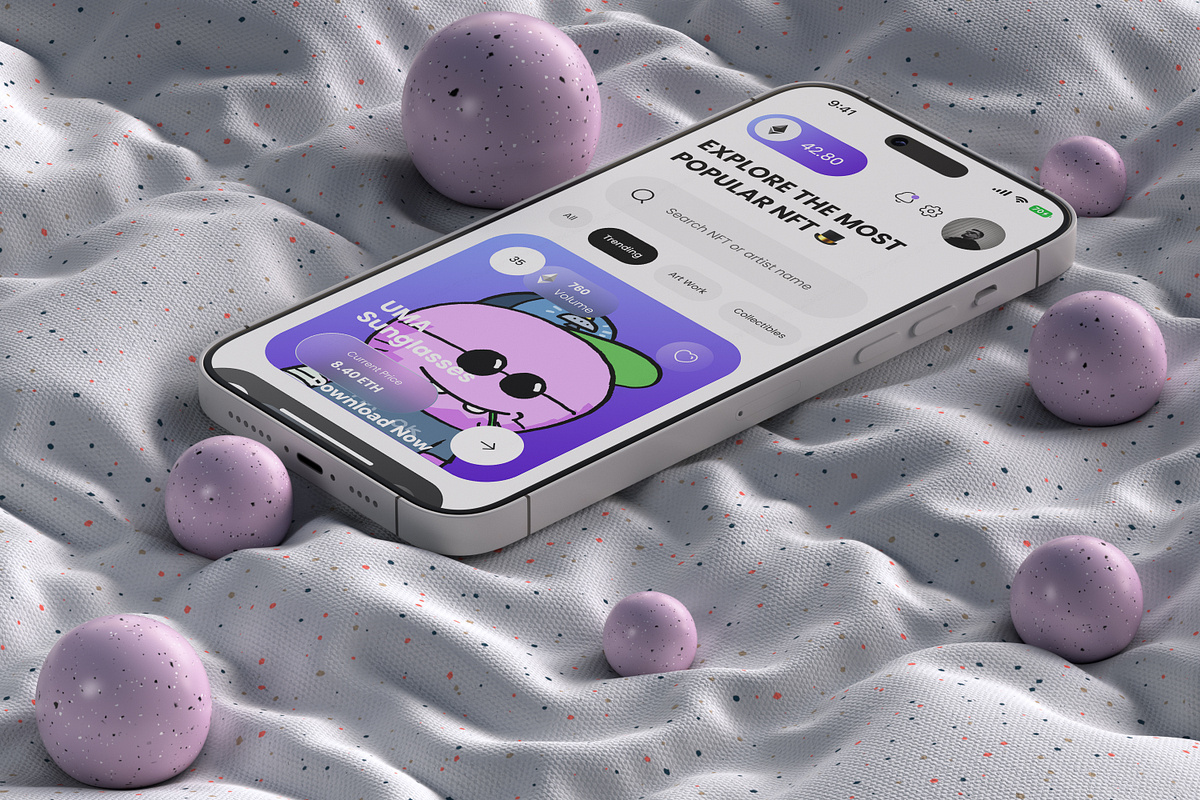 NFT Marketplace App UI — Curated Digital Collectibles Experience
