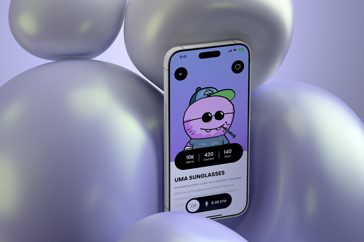 NFT Marketplace App UI — Curated Digital Collectibles Experience Image 1