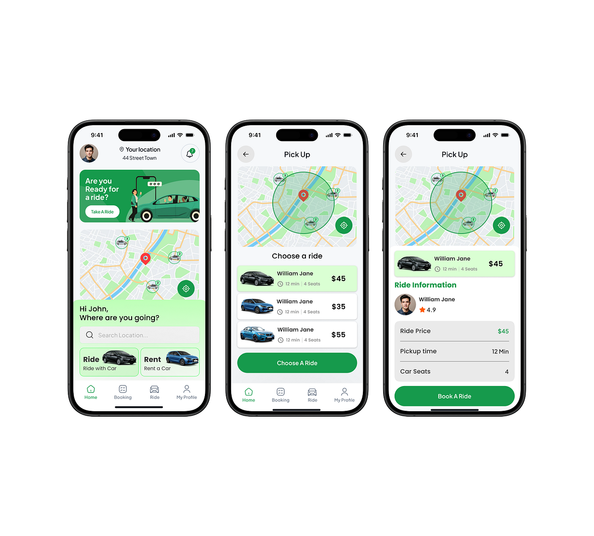 Ride sharing App