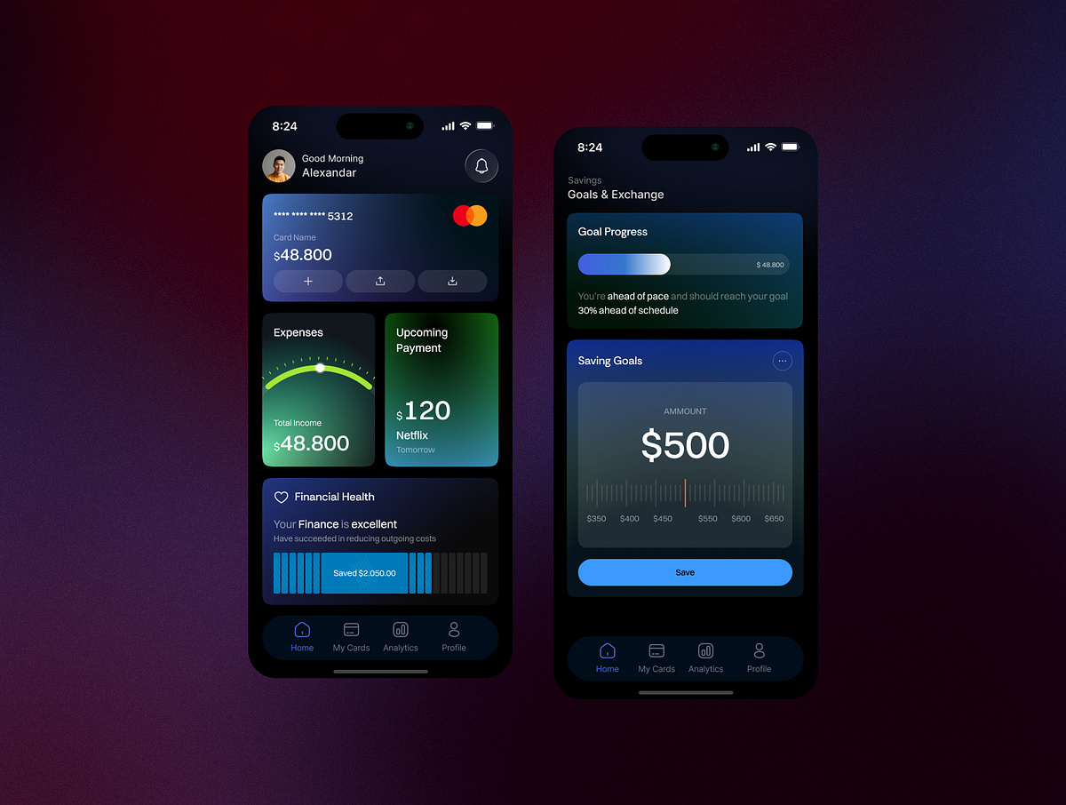 Finance Mobile App Design