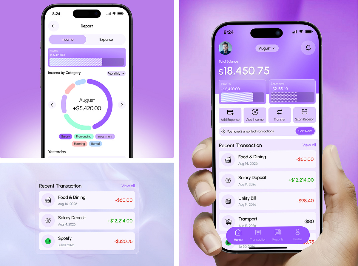 Expenza - Expense Tracker App Design