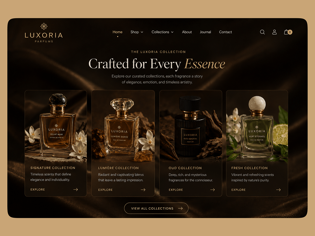 Luxoria - Luxury Perfume eCommerce Experience Image 0
