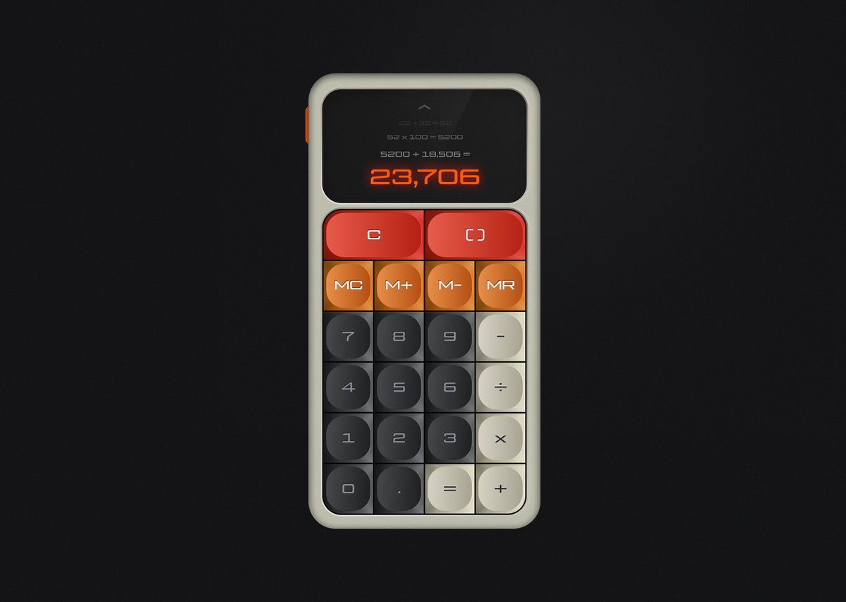 Digital calculator ui design 