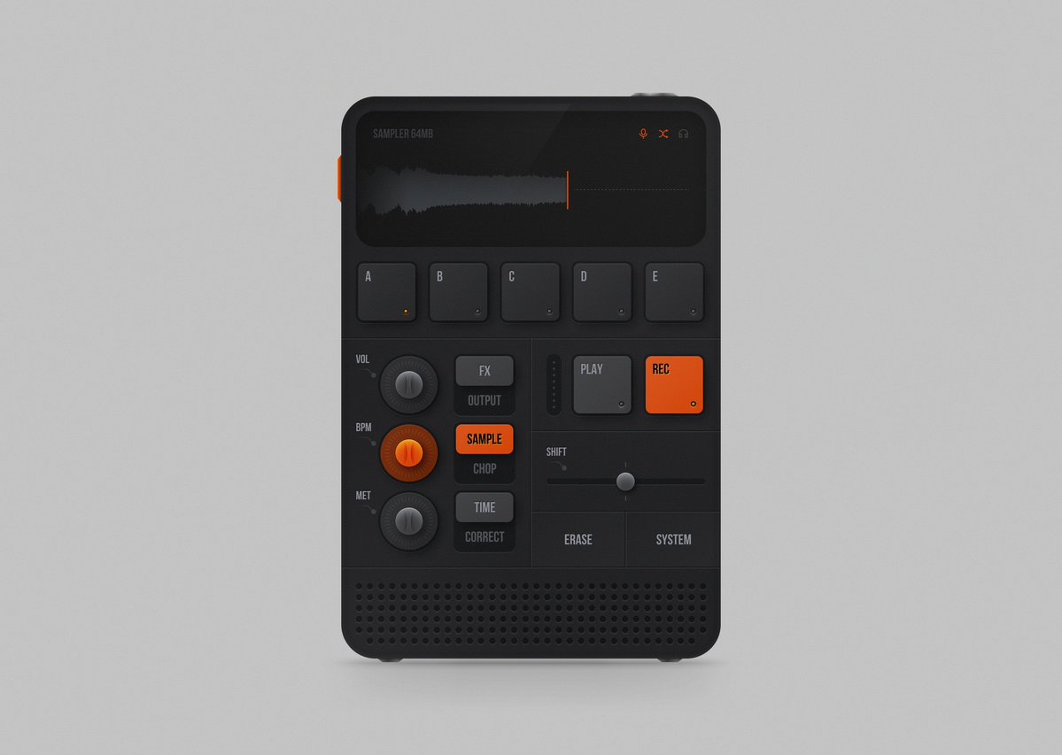 Digital sampler ui design