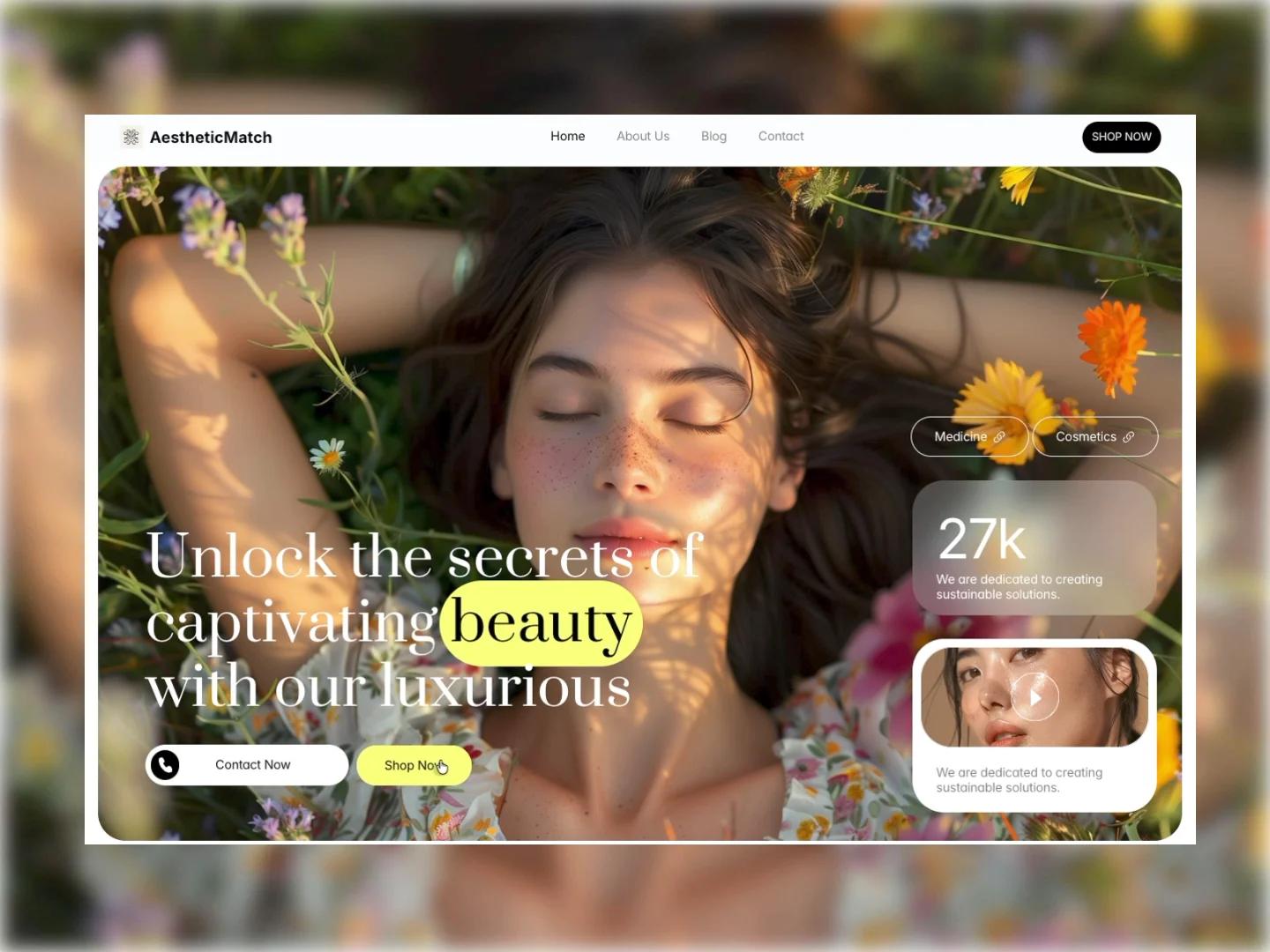 AestheticMatch — Free Website Template for Framer Image 0