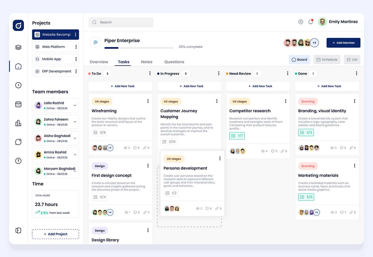 Dutask-Project management Dashboard