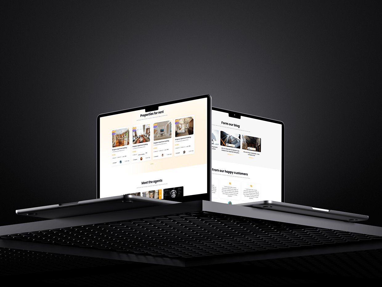 Property Rent Website UI Design Image 1