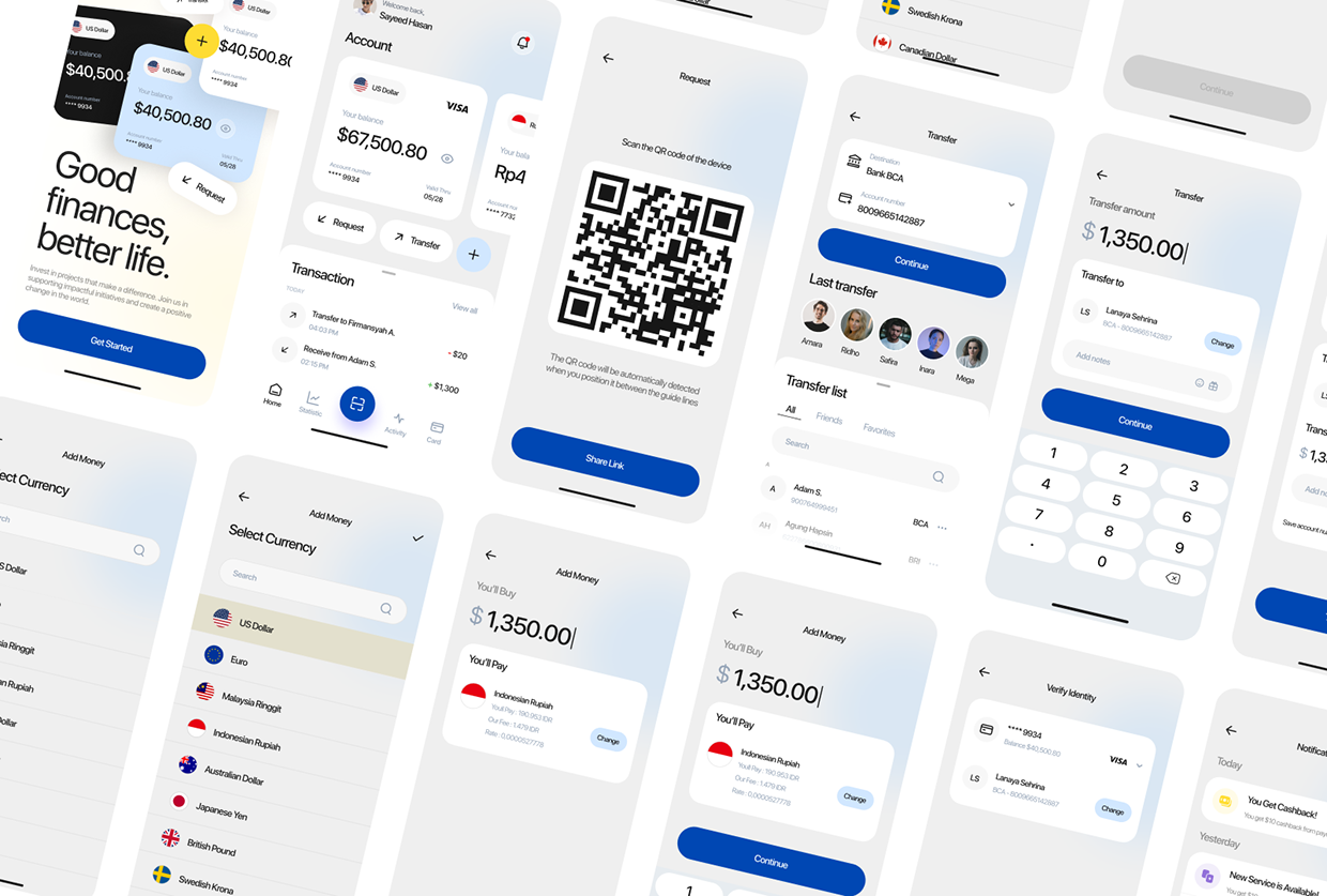 Finance Management Mobile App Design Image 3