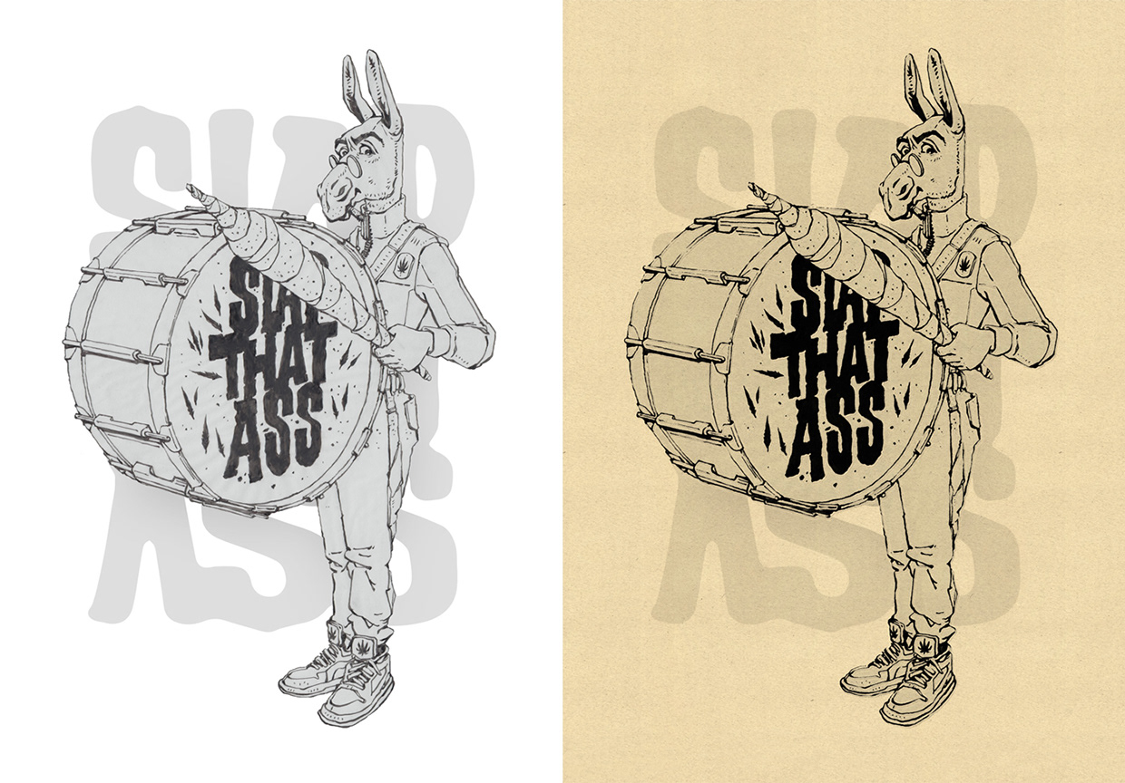"Donkey" illustration series Image 0
