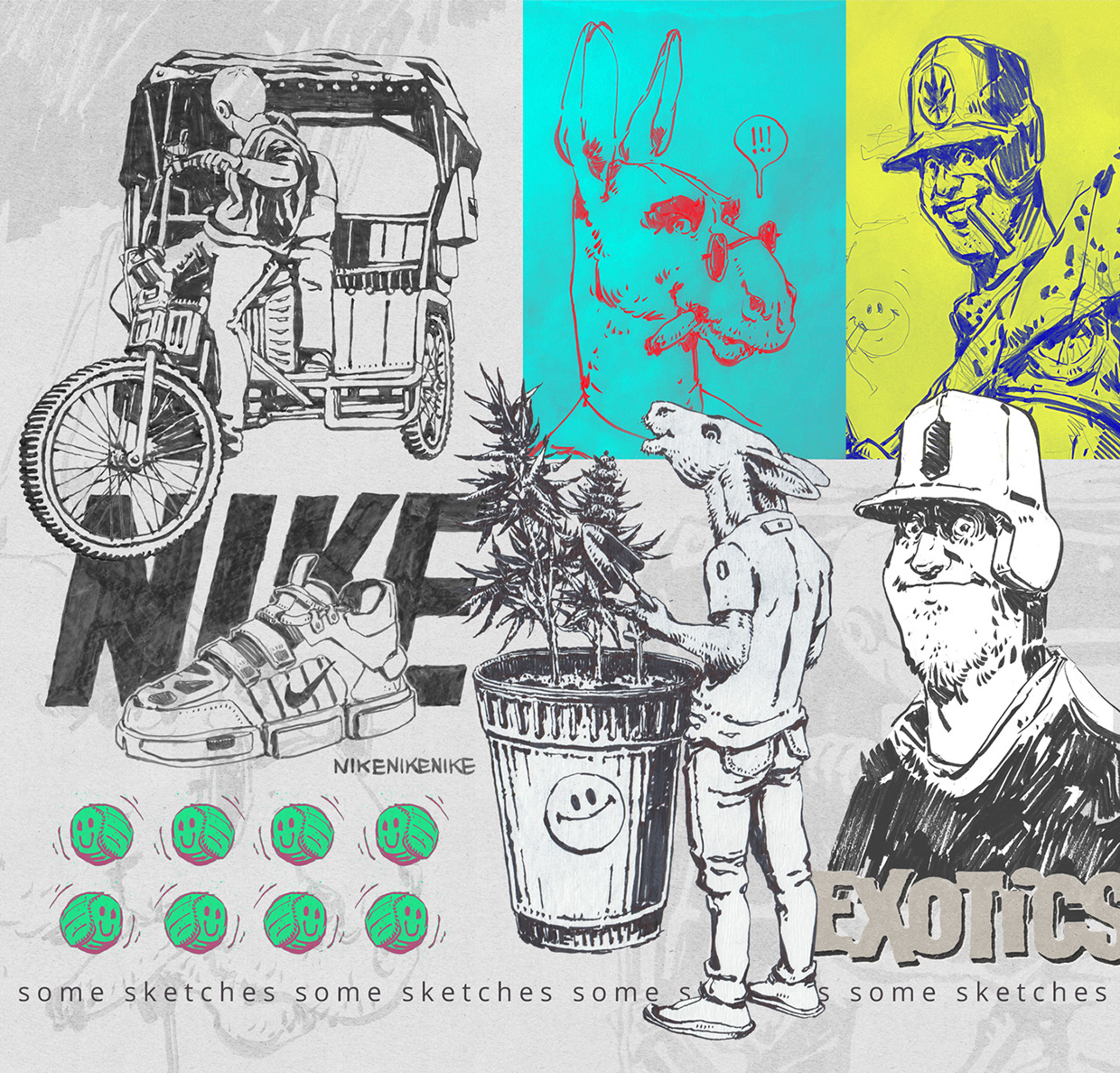 "Donkey" illustration series Image 4