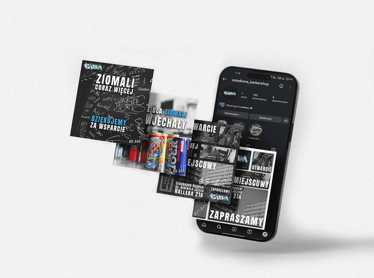 OSIEDLUWA Barbershop Branding Image 2