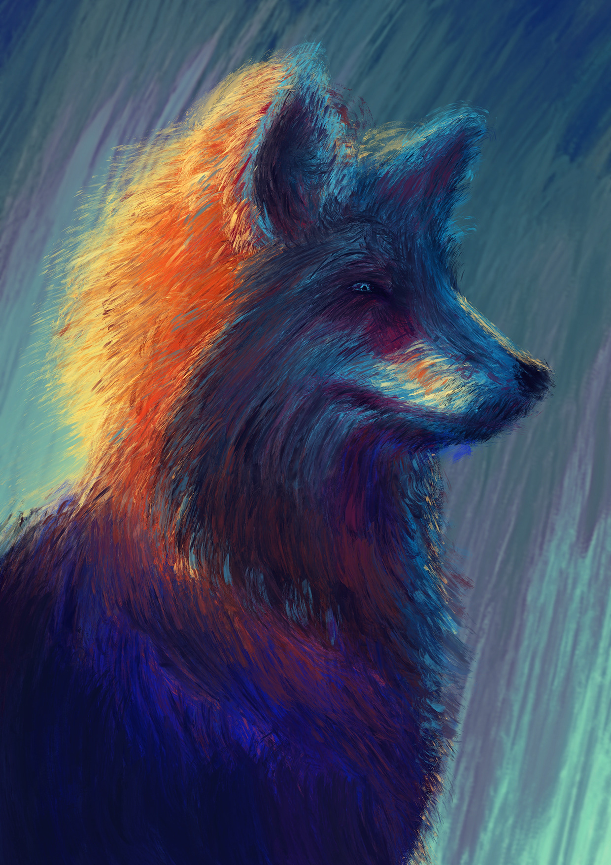 Abstract Fox | Digital Painting Image 2