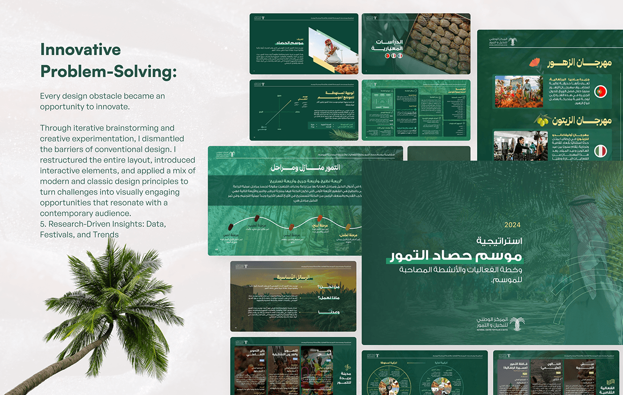 Oasis Visual Deck: Dynamic Palms & Dates Design Image 1
