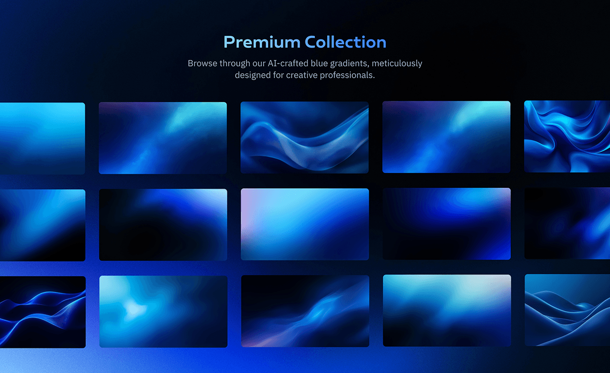 Sapphire Waves, Blue Gradients for Designers Image 0