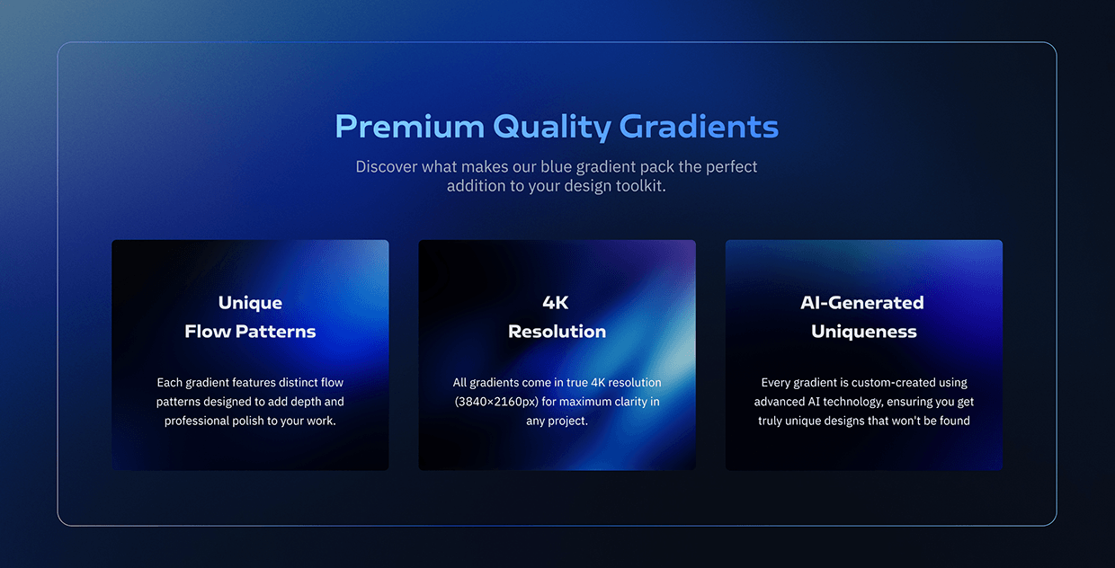 Sapphire Waves, Blue Gradients for Designers Image 1
