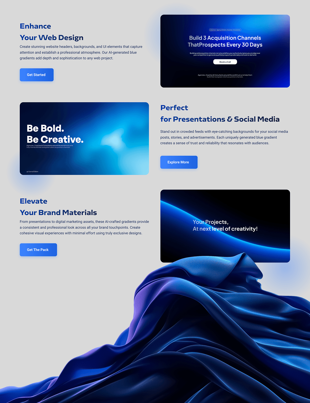 Sapphire Waves, Blue Gradients for Designers Image 2