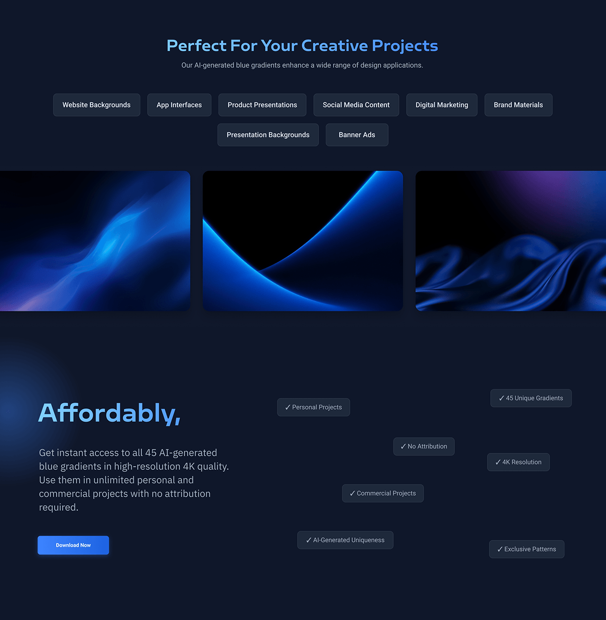Sapphire Waves, Blue Gradients for Designers Image 3