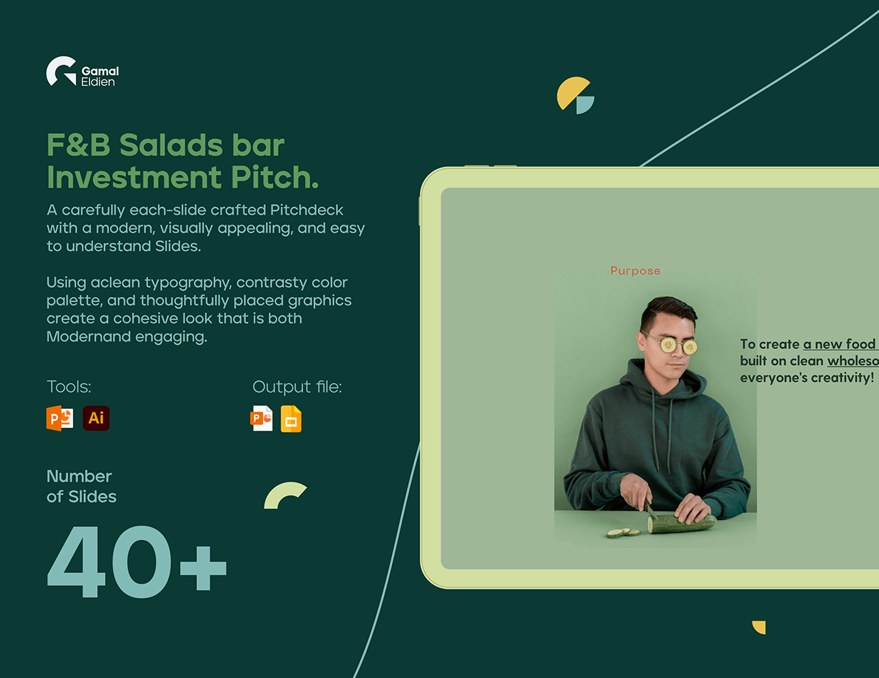 F&B Salads bar Investment Pitch deck | Powerpoint