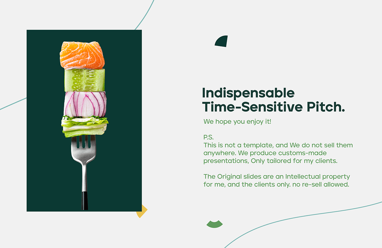 F&B Salads bar Investment Pitch deck | Powerpoint Image 0