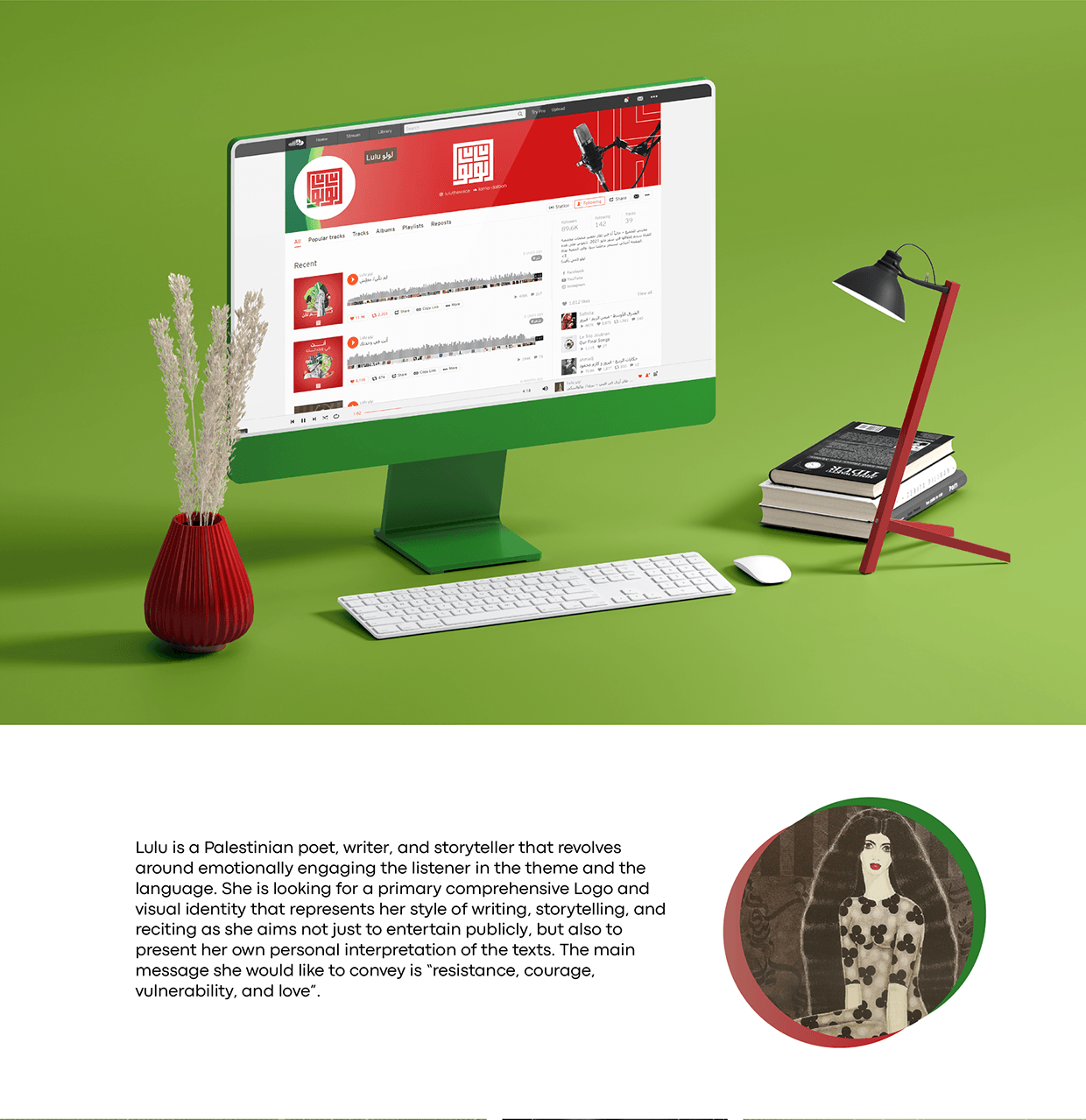 Personal Branding for A Palestinian Poet | Lulu Rafaat