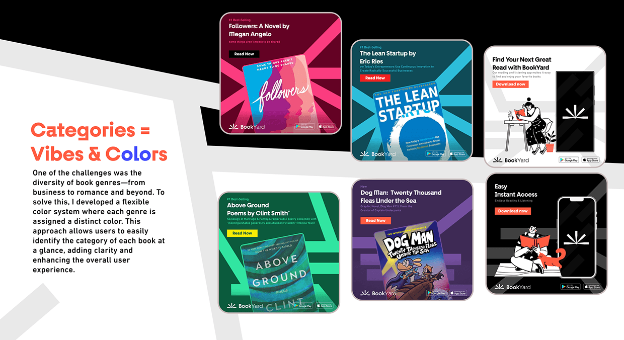 Creative Direction for Books App | Bookyard Image 3