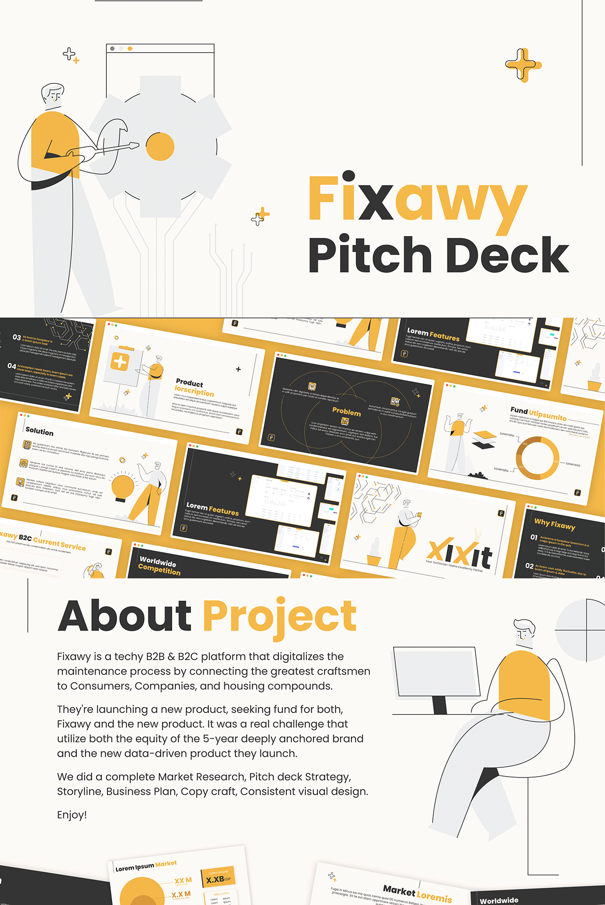 Fixawy Pitchdeck | Maintenance App Pitchdeck template
