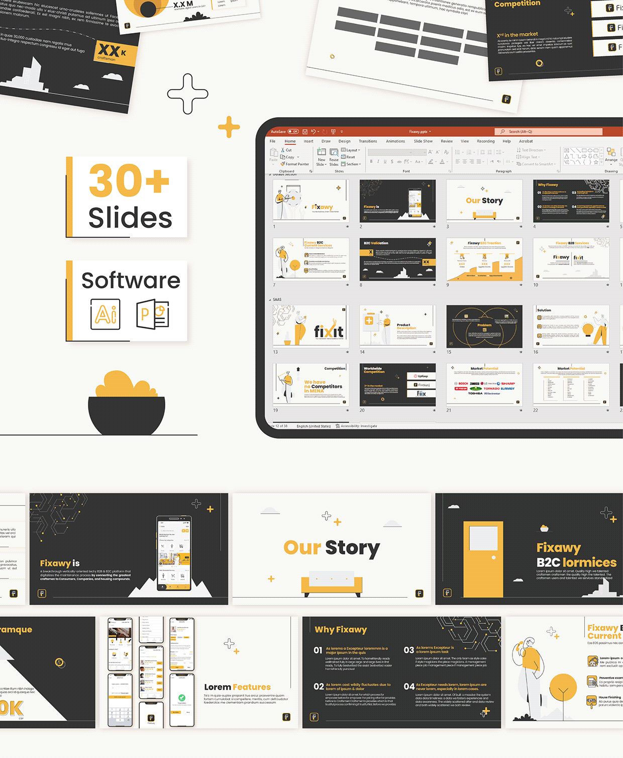 Fixawy Pitchdeck | Maintenance App Pitchdeck template Image 0