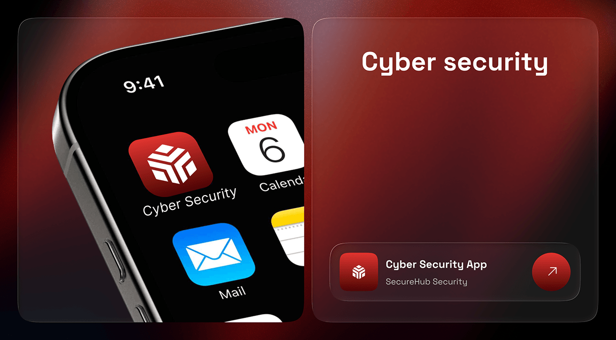 Cybersecurity App Design | AI-Powered Mobile UI/UX Image 1