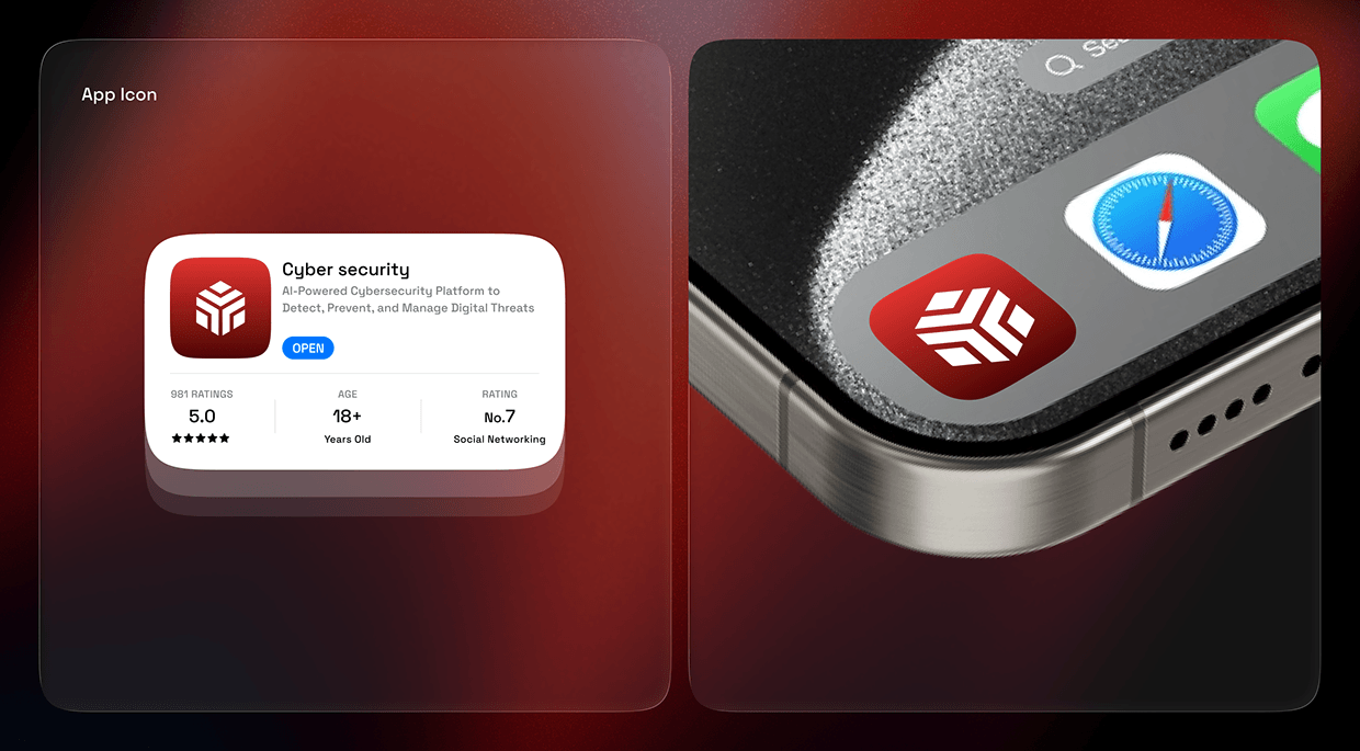 Cybersecurity App Design | AI-Powered Mobile UI/UX Image 2