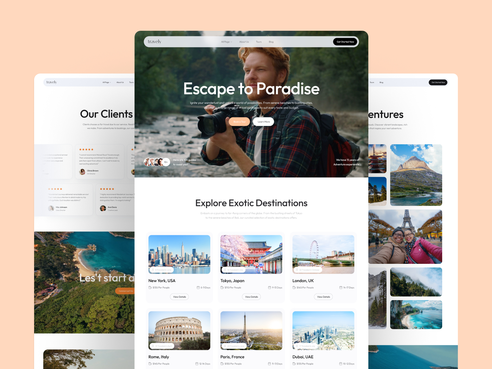 Travely — Free Website Template for Framer