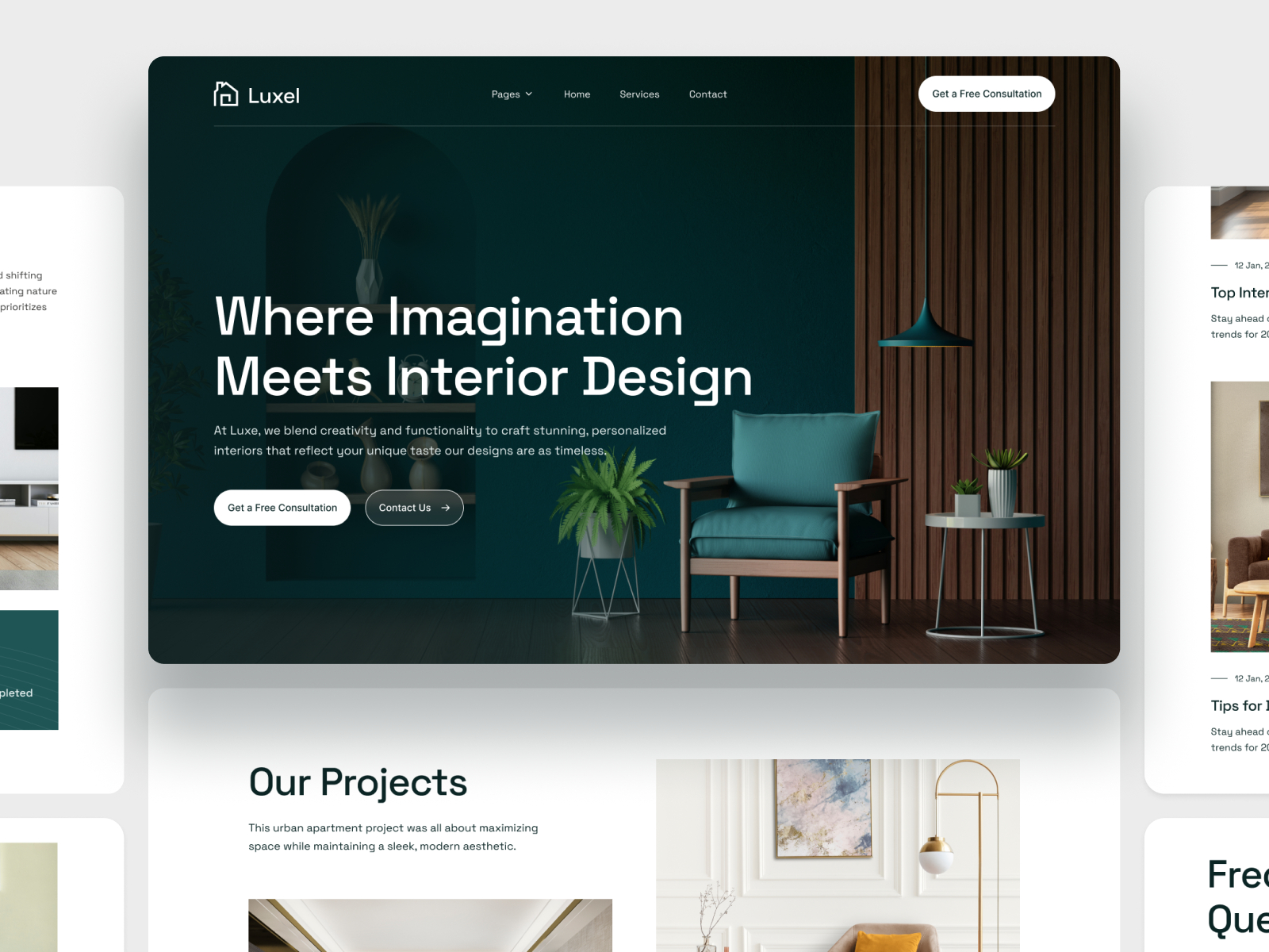 Luxel — Free Website Template for Framer