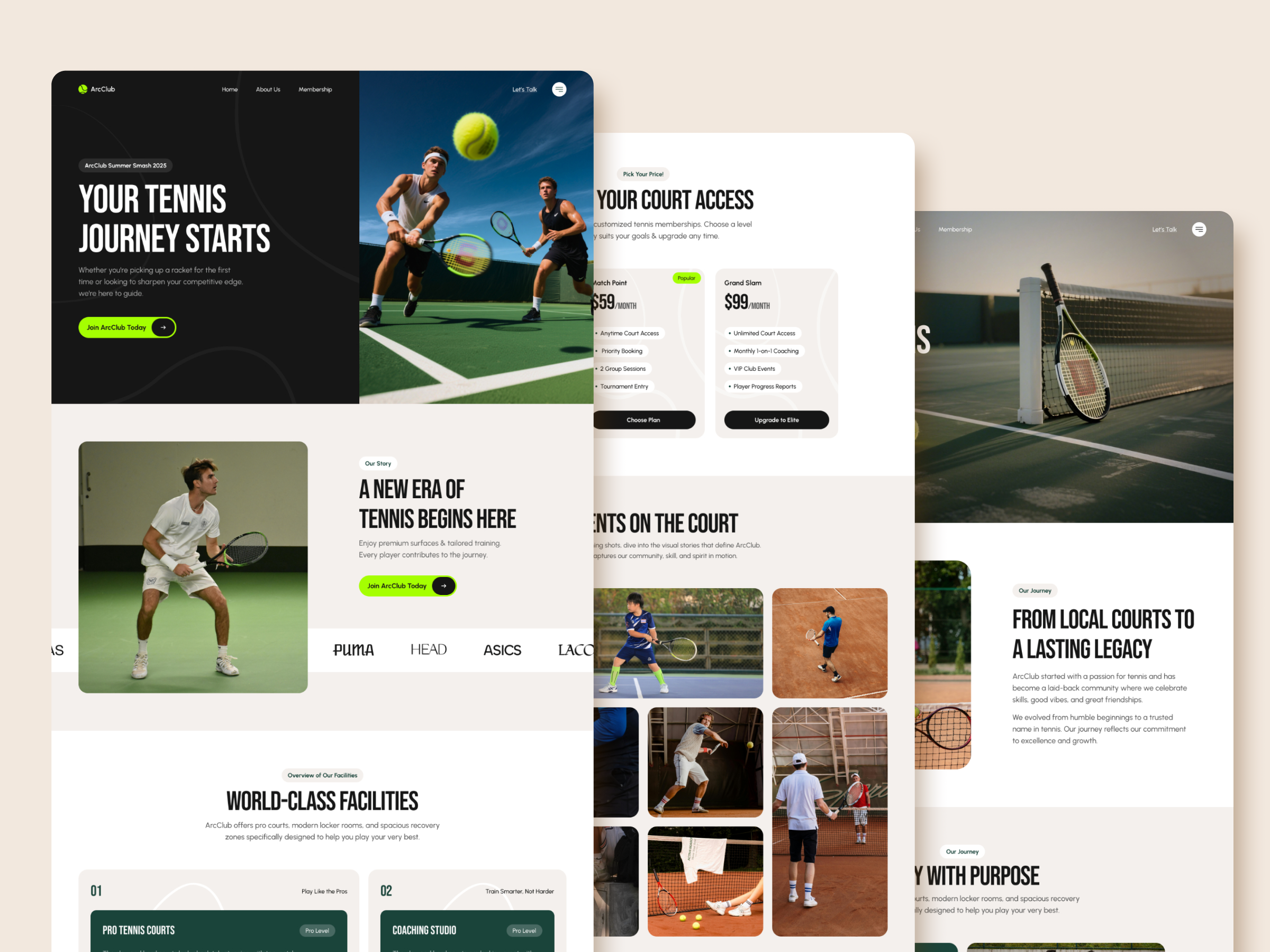 ArcClub — Free Website Template for Framer