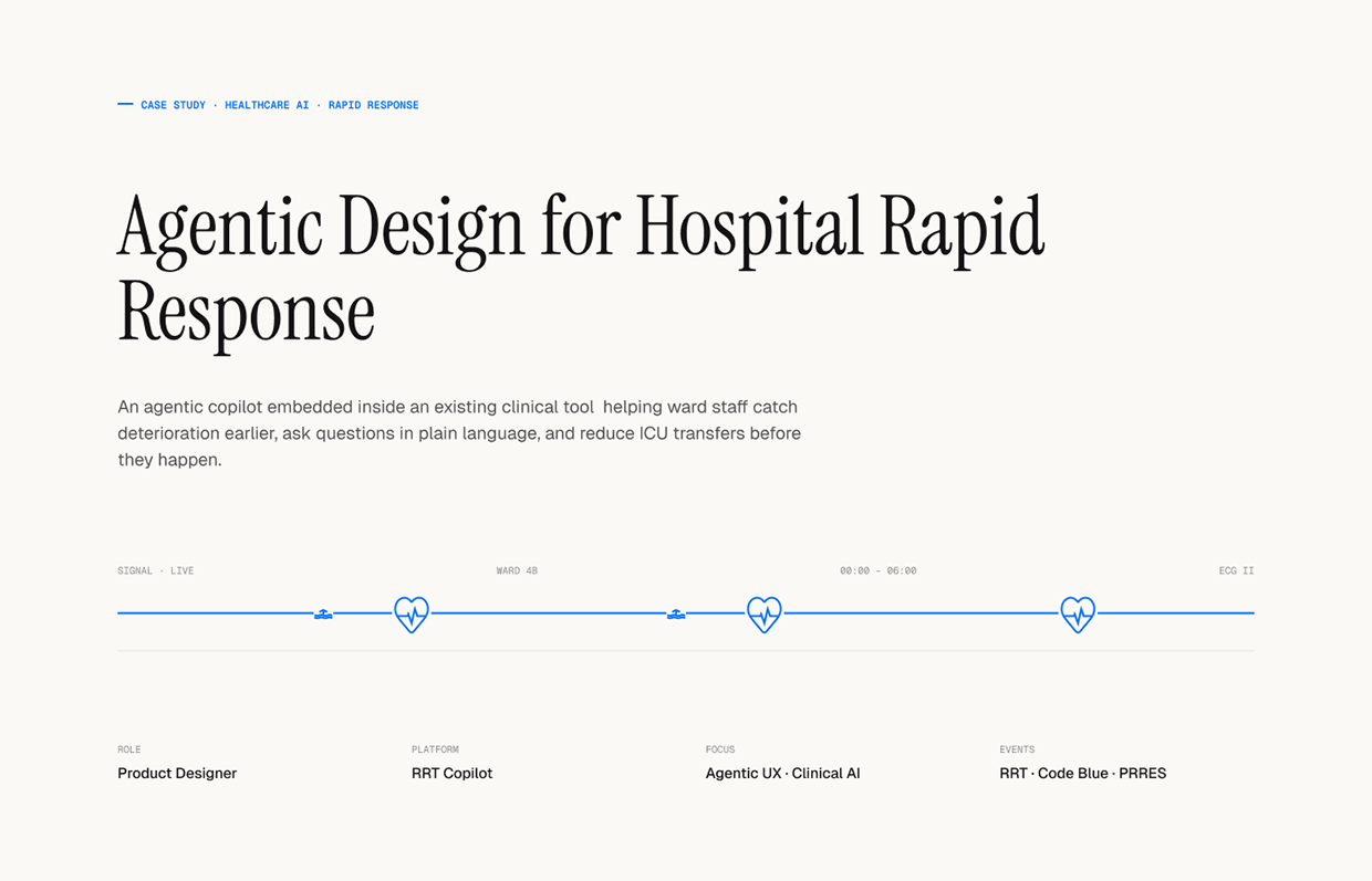 An Agentic UX Case Study for Hospital Rapid Response Image 0
