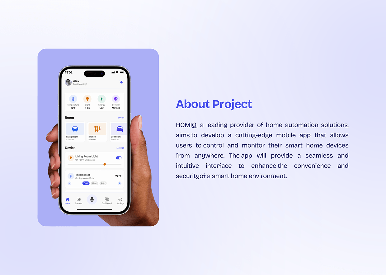 Home Automation App Case Study - HOMIQ Image 1