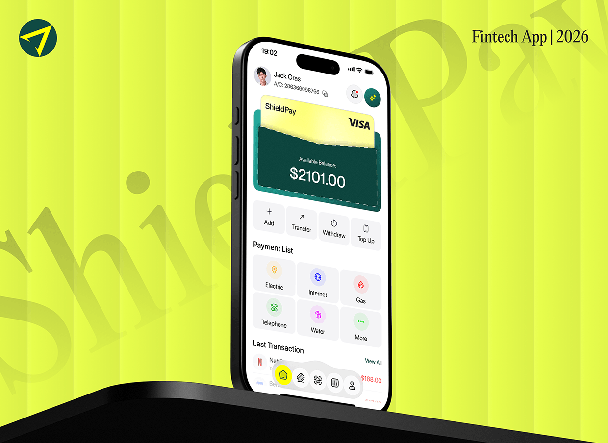 Shield Pay | AI Powered Digital Wallet App | UI/UX