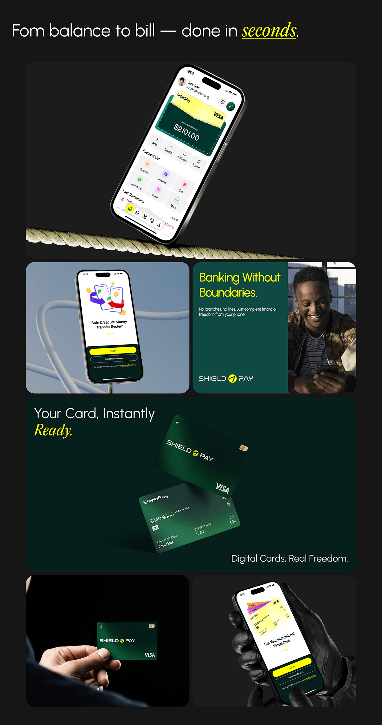 Shield Pay | AI Powered Digital Wallet App | UI/UX Image 5