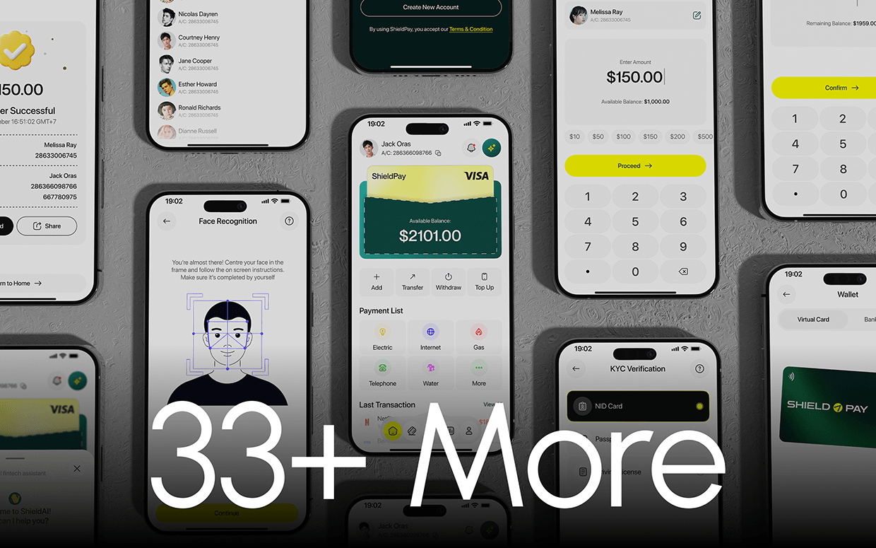 Shield Pay | AI Powered Digital Wallet App | UI/UX Image 13