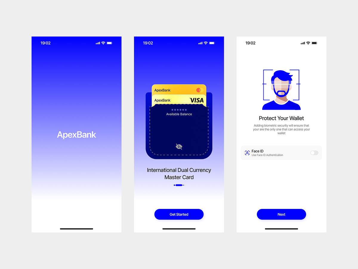 ApexBank - Banking App UI Design