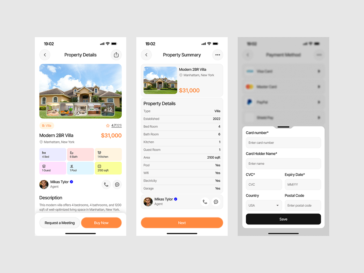 Real Estate App UI - Urban