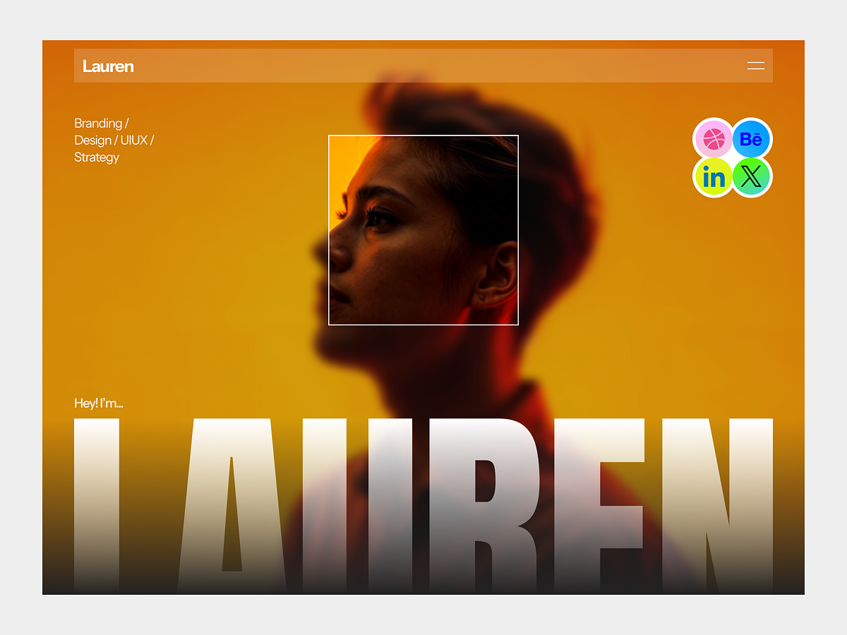 Personal Portfolio Hero UI by saiful Islam on Muzli
