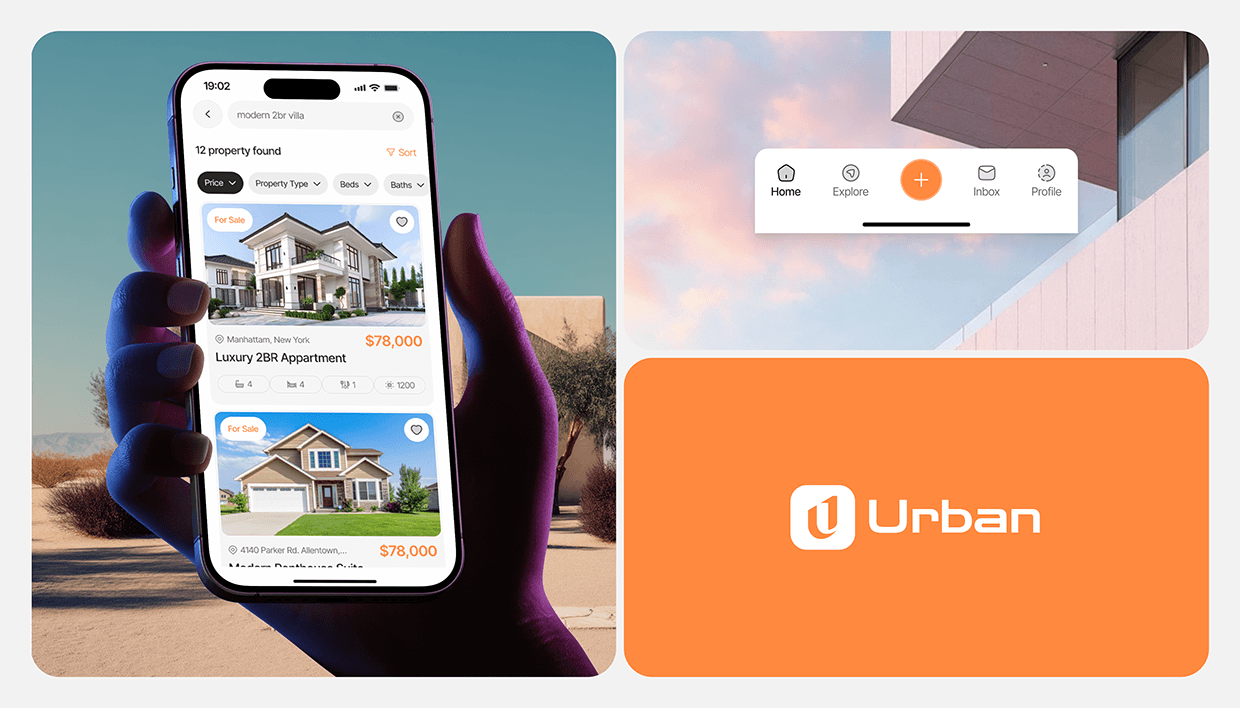Urban - Real Estate App & UI/UX Case Study Image 2